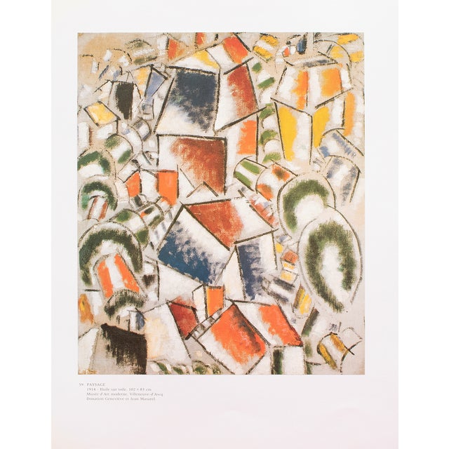 1990 After Fernand Leger "Landscape", Full-Color Parisian Print For Sale