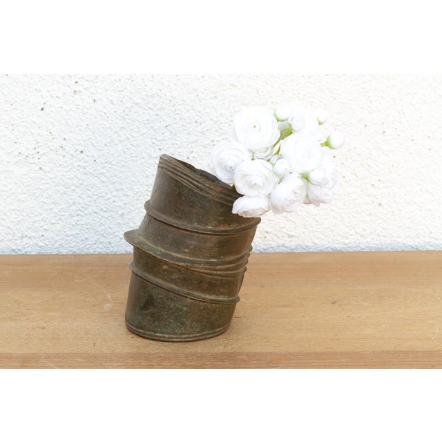 Metal 19th Century African Bronze Currency Anklet For Sale - Image 7 of 7