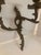 Metal French Louis XV Bronze Candle Wall Sconces- A Pair For Sale - Image 7 of 10