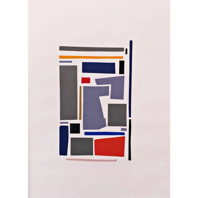 1990s Hardedge Collage by Rolf Hans, 1994 For Sale - Image 5 of 5