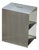 Cosmo Multifunctional Stool and Shelf in Brushed Stainless Steel by Form & Eisen For Sale