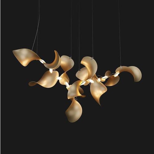 Not Yet Made - Made To Order Dune 12 Cluster Chandelier in Silver Anodized Aluminum by Moss Objects For Sale - Image 5 of 18