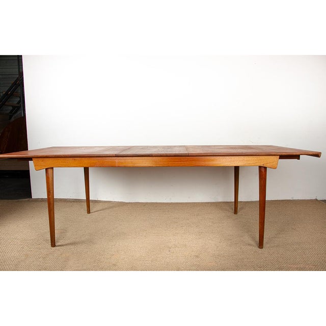Large Model 542 Extendable Table in Teak by Inger Klingenberg for France & Son, 1960s For Sale - Image 6 of 18