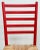 Vintage Red Ladderback Rush Seat Dining Chairs, S/5 For Sale - Image 9 of 11