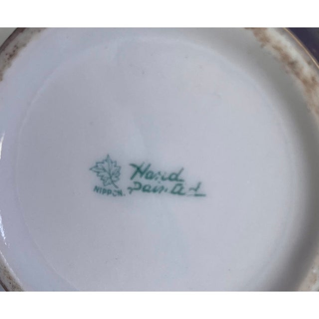 Antique Early 1900s Nippon Porcelain Hand Painted Vase For Sale - Image 15 of 16