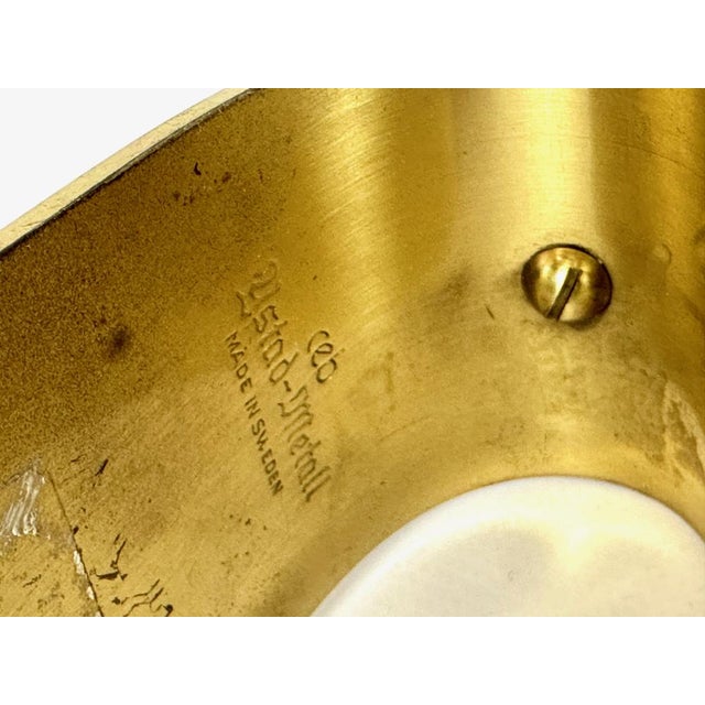 Swedish Brass Candleholder by Carl-Einar Borgström for Ystad Metall, 1940s, Set of 2 For Sale - Image 10 of 13