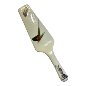 Vintage Golf-Themed Ceramic Pie Server