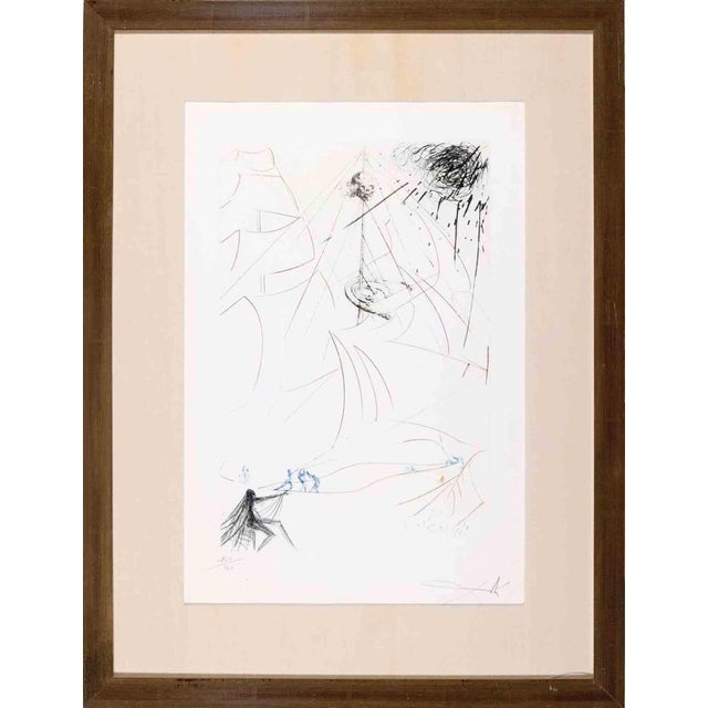 Vaisseau Fantome is an artwork realized in 1969. Drypoint etching. Rives laid paper, signed and numbered. Edition 160/200....