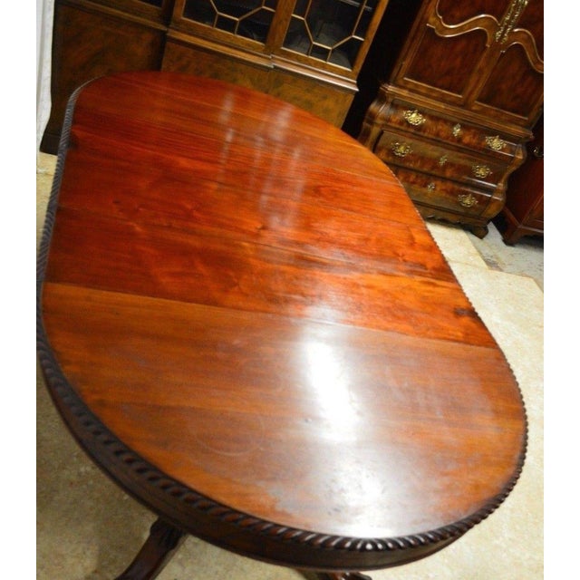 Antique Victorian Mahogany Empire Style Split Base Round ...