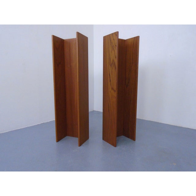 Large Minimalist Teak Wall Shelves, Germany, 1960s, Set of 2 For Sale - Image 13 of 13