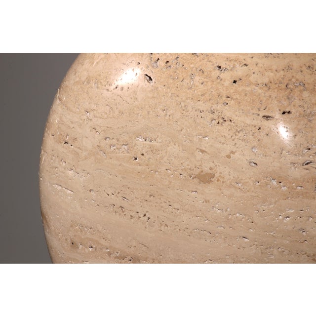 1970s Travertine Floor Lamps by Philippe Barbier for Maison Barbier, 1970, Set of 2 For Sale - Image 5 of 11