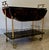 Mid-Century Modern 1950s Lacquered Goat Skin Bar Cart by Aldo Tura, Italy For Sale - Image 3 of 18