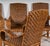 A Vintage Set of Four Wicker and Rattan Armchairs For Sale - Image 4 of 8