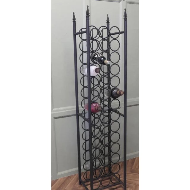 Large Gothic Style Iron Wine Rack, 1970s For Sale - Image 3 of 7