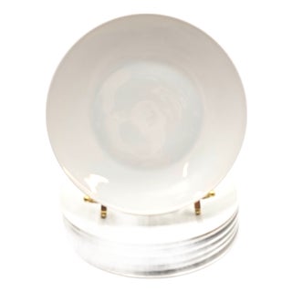 Set of 7 Rosenthal “Continental” White Porcelain Salad Plates For Sale