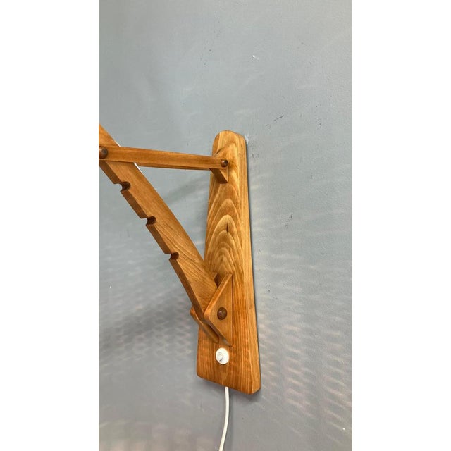Mid-Century Adjustable Wall Lamp attributed to Pokrok Zilina, 1962 For Sale - Image 14 of 15