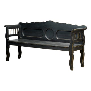 Antique Pine Bench, 1900s For Sale