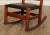 Early 20th Century Mission Antique Oak and Leather Children's Rocking Chair For Sale - Image 5 of 13