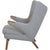 Papa Bear Chair in Grey Hallingdal 130 Fabric by Hans Wegner, 1960s For Sale - Image 11 of 13