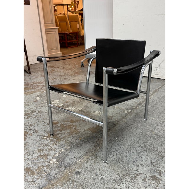 Design Plus Gallery presents a LC1 Sling Chair by Le Corbusier Cassina. Also known as the Camp Chair and Basculant Chair,...