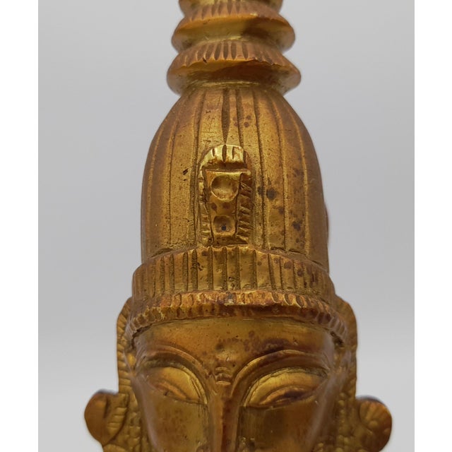 Bronze Statue of Hindu Goddess, 1960s For Sale - Image 3 of 18