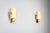 Vintage Wall Lamps with Brass Shields and Glass Shades, 1960s, Set of 2 For Sale - Image 13 of 13