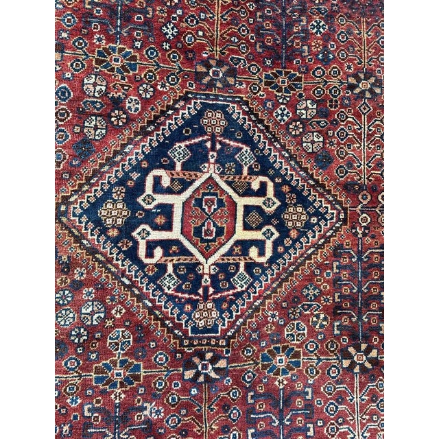Antique Qashqai Rug, 1890s For Sale - Image 6 of 18
