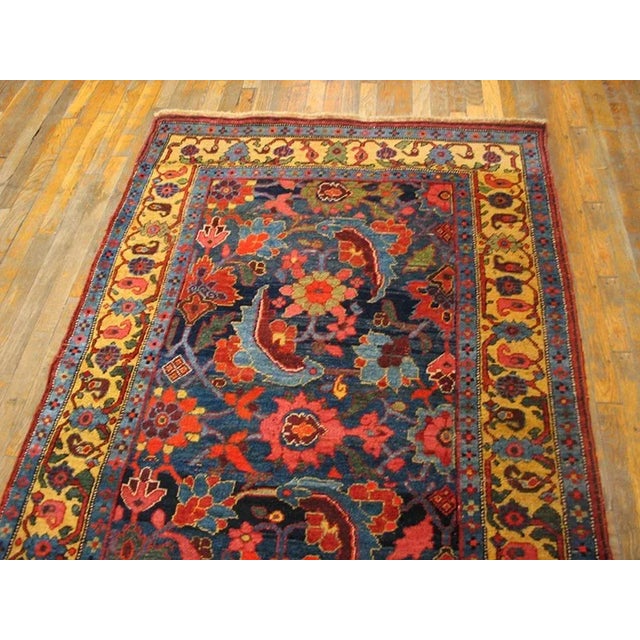 Antique persian Bijar Rug 4' 0'' x 17' 3'' For Sale - Image 4 of 5