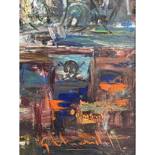 Modernist Artist, Student, Oil on Panel, Framed For Sale - Image 4 of 7