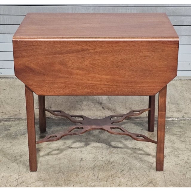 Late 20th Century Late 20th Century Kittinger Williamsburg Mahogany Pembroke Table Drop Leaf Table Cw 160 Rare For Sale - Image 5 of 12