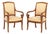 Louis Philippe Walnut Upholstered Fauteuils, Pair For Sale