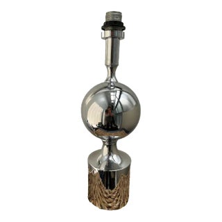 Mid Century Chrome Table Lamp Maison Barbier For Sale