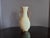 Vintage Cream Double Handled Bud Vase with Golden Accents For Sale - Image 4 of 10