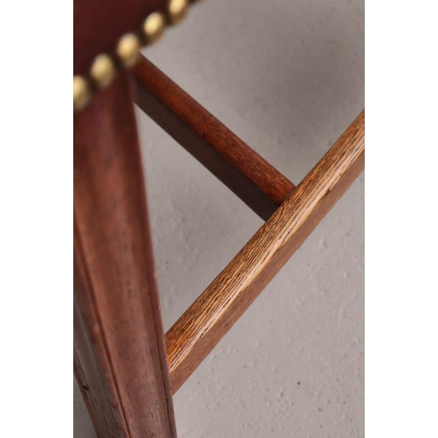 Red Chair in Oak and Nigerian Goat Leather by Kaare Klint for Rud. Rasmussen, 1937 For Sale - Image 15 of 18