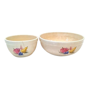 Vintage Set 2 Ceramic Serving Bowls