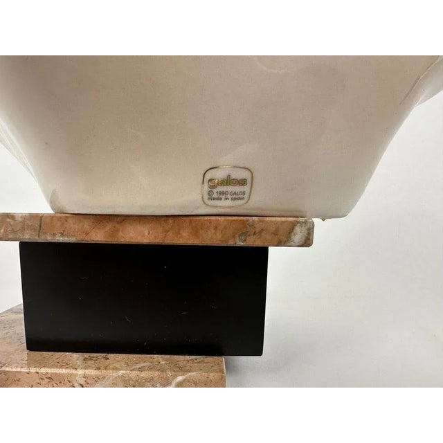 Stone Porcelain and Marble Statuette by Galos, Spain, 1990s For Sale - Image 7 of 10