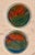 Emerald Linda Sarine Designs Handcrafted Abstract Art Glass Candle Plates, Set of 2 For Sale - Image 8 of 10