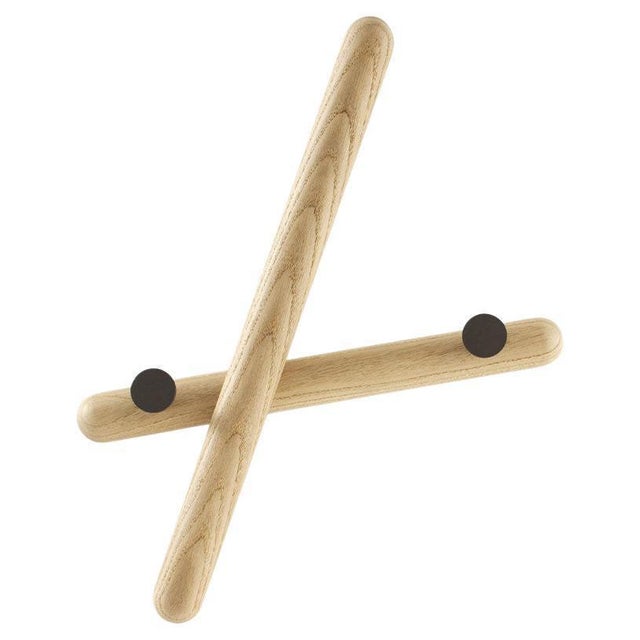 Wood Mikado Oak Wall Coat Rack by Morica Design For Sale - Image 7 of 7