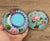 Vintage Cloisonné Enamel Lidded Bowls With Saucers – Floral & Bird Motif - Set of 4 For Sale - Image 9 of 18