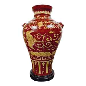 Chinese Porcelain Dragon and Fenghuang Fengweizun