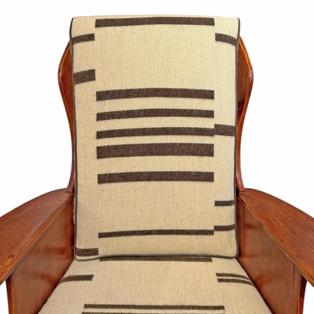 Suite of Vintage Cushman Paddle Arm Wingchair and Matching Settee For Sale - Image 15 of 17