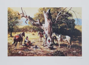 Duane Bryers, the Posse, Lithograph