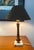 1950s 1950's Small Wood Lamp With Marble Base For Sale - Image 5 of 6