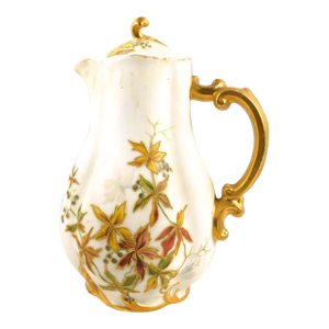 Late 18th Century Signed Haviland Hand Painted and Decorated Chocolate Pot