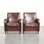 Dark Cognac-Colored Sheepskin Armchairs, Set of 2 For Sale - Image 16 of 16
