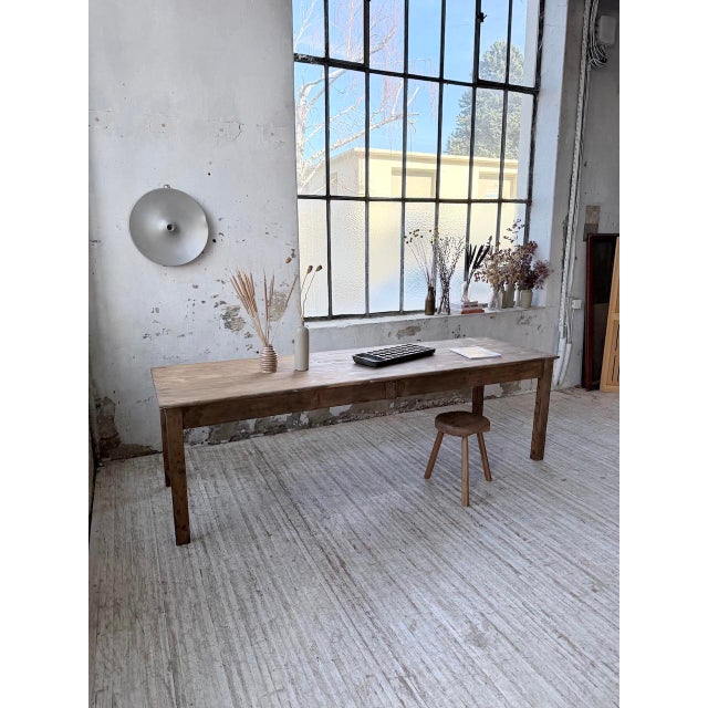 Vintage Farmhouse Table in Pine, 1950s For Sale - Image 6 of 18