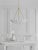 Visual Comfort AERIN for Visual Comfort Signature Benit Medium Sculpted Chandelier in Plaster White & Gild For Sale - Image 4 of 5