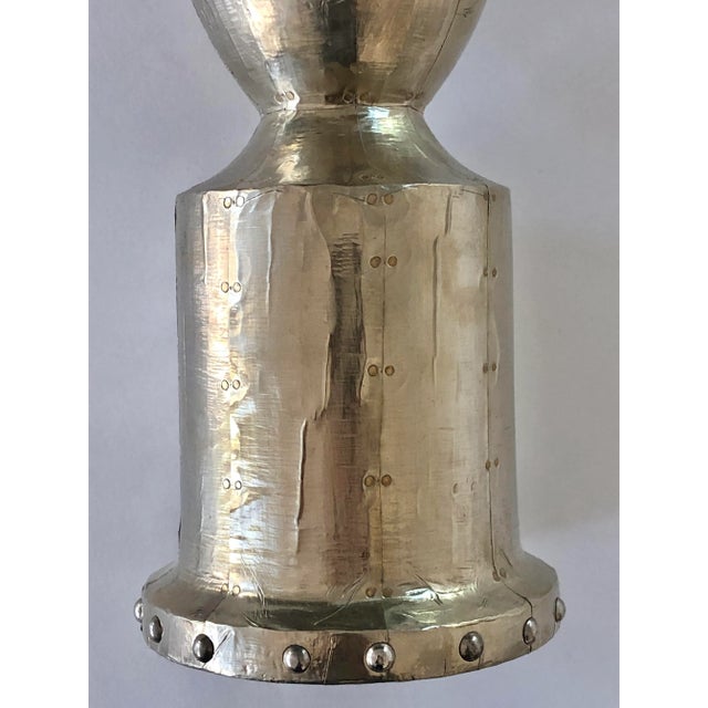 Royal German Silver Monarch Pillar Candle Holder For Sale - Image 4 of 9