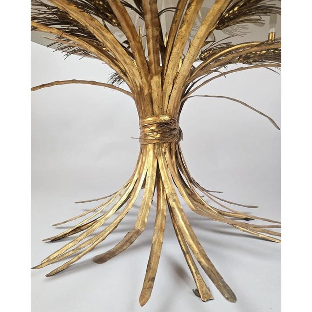 Metal Sheaf of Wheat Side Table in the style of Chanel, 1970 For Sale - Image 7 of 9