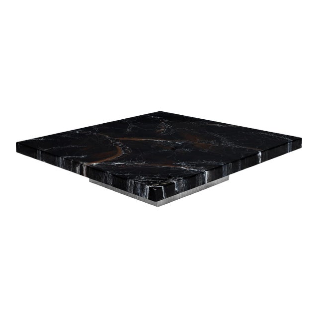Italian Modernist Faux Marble Coffee Table by Willy Rizzo, 1970s For Sale